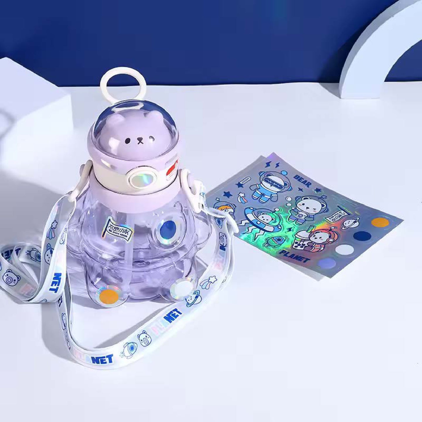 BABYDISE Cute Weighted Straw Water Bottle